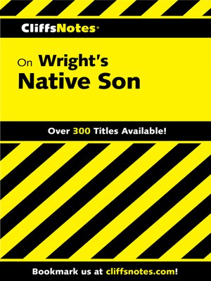 cover image of CliffsNotes on Wright's Native Son
